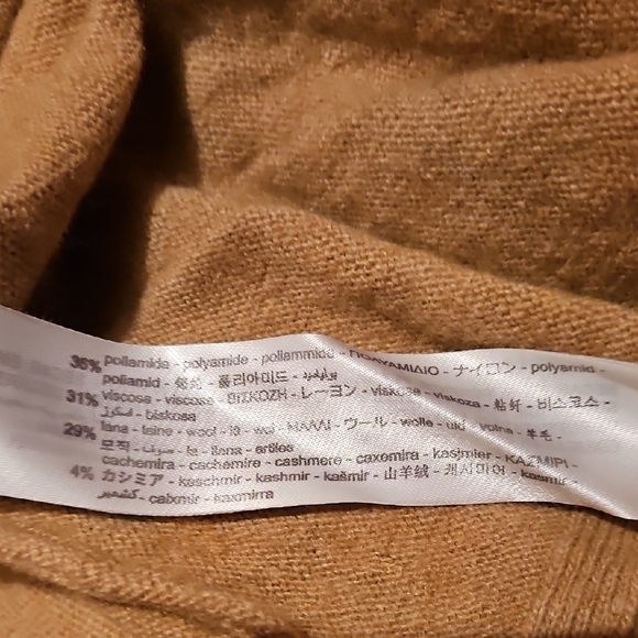 Zara Brown Sweater/Poncho, Sz M, Oversized - Picture 5 of 8